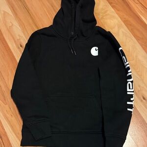 Carhartt Black Hoodie with Logo